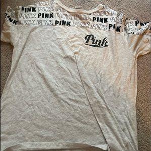 White pink t shirt xs